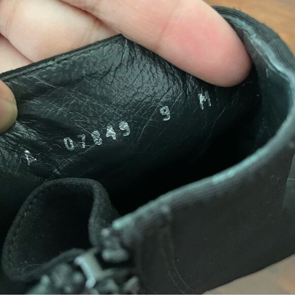 STUART WEITZMAN BLACK GORE-TEX NEOPRENE ANKLE BOOTS HIGH HEEL SIZE 9 M - Picture 8 of 11